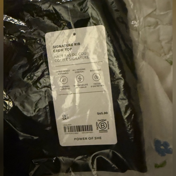 Athleta Ribbed Crew Neck - Picture 2 of 2